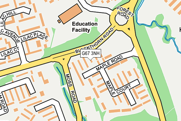G67 3NH map - OS OpenMap – Local (Ordnance Survey)