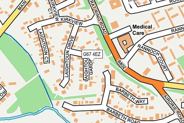 G67 4EZ map - OS OpenMap – Local (Ordnance Survey)