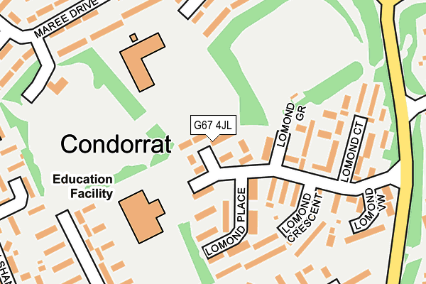 G67 4JL map - OS OpenMap – Local (Ordnance Survey)