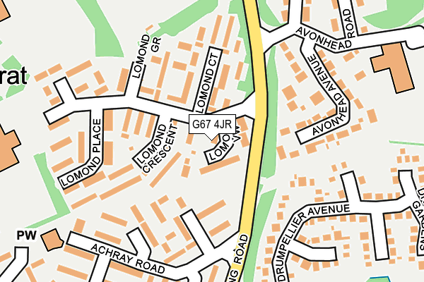 G67 4JR map - OS OpenMap – Local (Ordnance Survey) G67 4JR map - OS OpenMap – Local (Ordnance Survey)