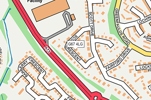 G67 4LG map - OS OpenMap – Local (Ordnance Survey) G67 4LG map - OS OpenMap – Local (Ordnance Survey)