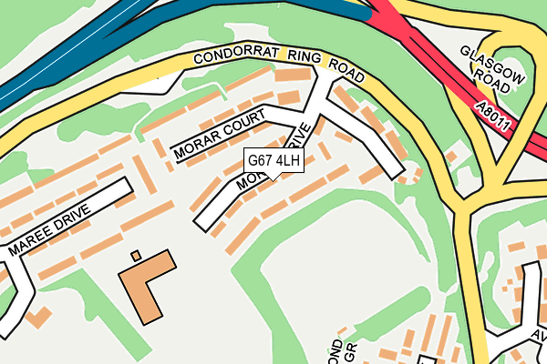 G67 4LH map - OS OpenMap – Local (Ordnance Survey)