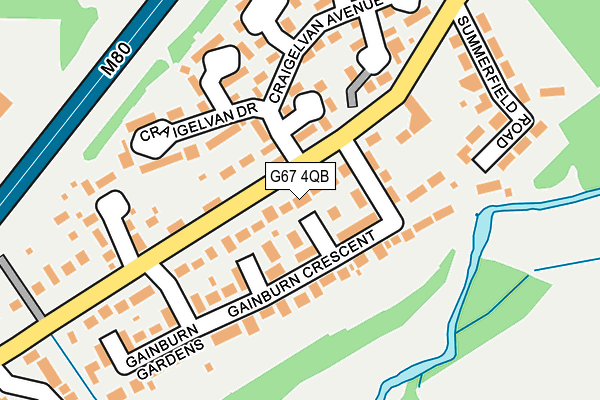 G67 4QB map - OS OpenMap – Local (Ordnance Survey) G67 4QB map - OS OpenMap – Local (Ordnance Survey)