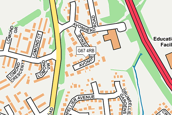 G67 4RB map - OS OpenMap – Local (Ordnance Survey) G67 4RB map - OS OpenMap – Local (Ordnance Survey)