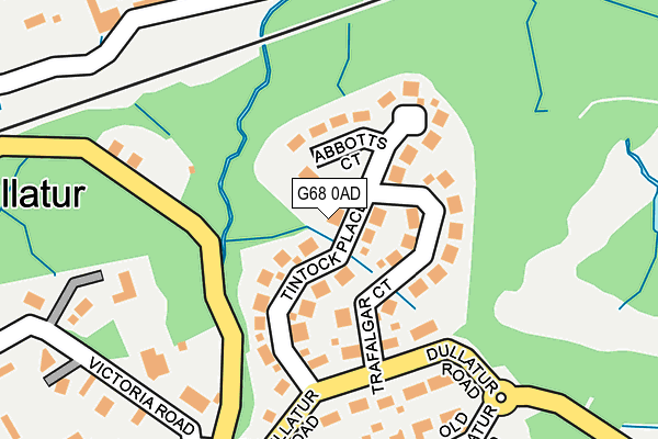 G68 0AD map - OS OpenMap – Local (Ordnance Survey) G68 0AD map - OS OpenMap – Local (Ordnance Survey)