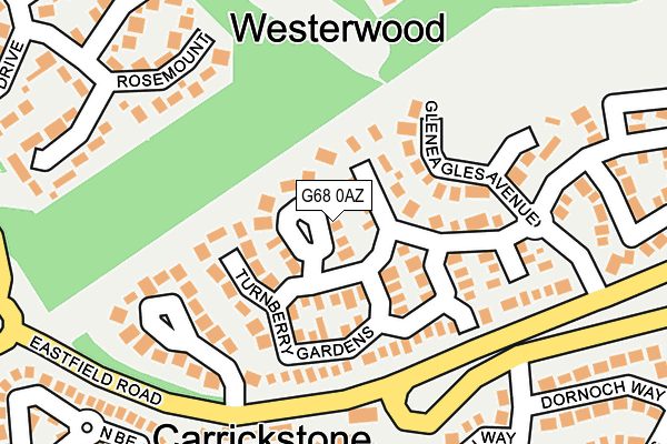 G68 0AZ map - OS OpenMap – Local (Ordnance Survey) G68 0AZ map - OS OpenMap – Local (Ordnance Survey)