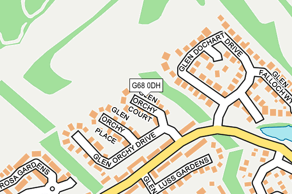 G68 0DH map - OS OpenMap – Local (Ordnance Survey)