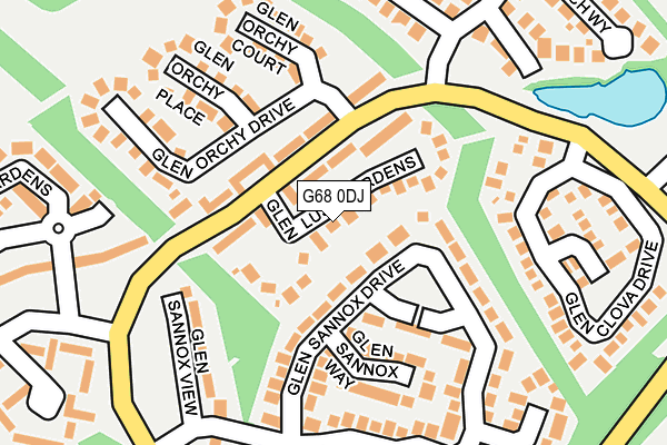 G68 0DJ map - OS OpenMap – Local (Ordnance Survey) G68 0DJ map - OS OpenMap – Local (Ordnance Survey)