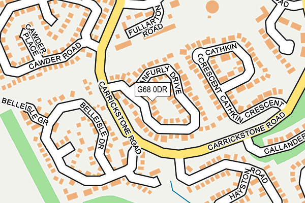 G68 0DR map - OS OpenMap – Local (Ordnance Survey) G68 0DR map - OS OpenMap – Local (Ordnance Survey)