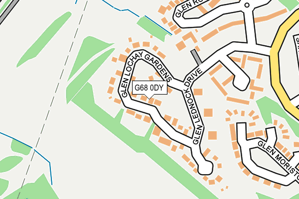 G68 0DY map - OS OpenMap – Local (Ordnance Survey) G68 0DY map - OS OpenMap – Local (Ordnance Survey)