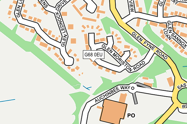 G68 0EU map - OS OpenMap – Local (Ordnance Survey) G68 0EU map - OS OpenMap – Local (Ordnance Survey)
