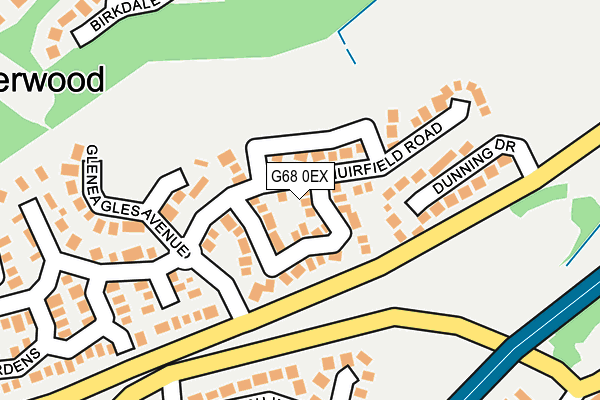G68 0EX map - OS OpenMap – Local (Ordnance Survey) G68 0EX map - OS OpenMap – Local (Ordnance Survey)