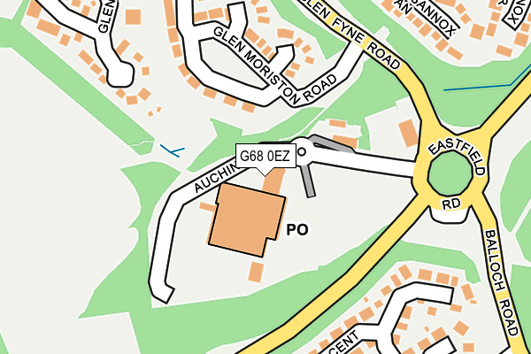 G68 0EZ map - OS OpenMap – Local (Ordnance Survey) G68 0EZ map - OS OpenMap – Local (Ordnance Survey)