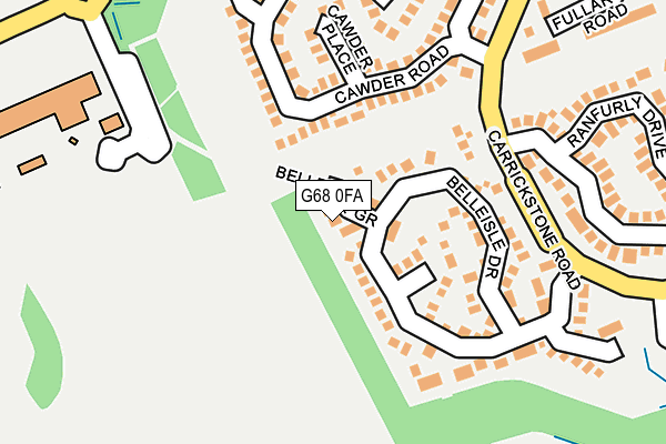 G68 0FA map - OS OpenMap – Local (Ordnance Survey) G68 0FA map - OS OpenMap – Local (Ordnance Survey)