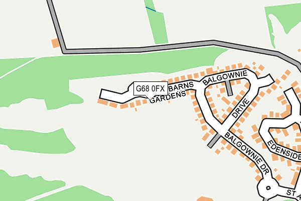G68 0FX map - OS OpenMap – Local (Ordnance Survey) G68 0FX map - OS OpenMap – Local (Ordnance Survey)