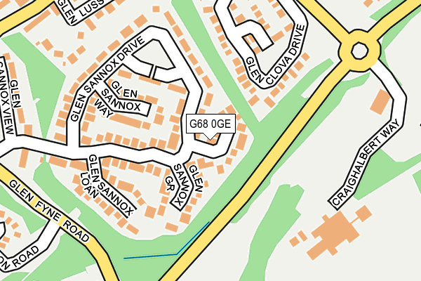 G68 0GE map - OS OpenMap – Local (Ordnance Survey) G68 0GE map - OS OpenMap – Local (Ordnance Survey)