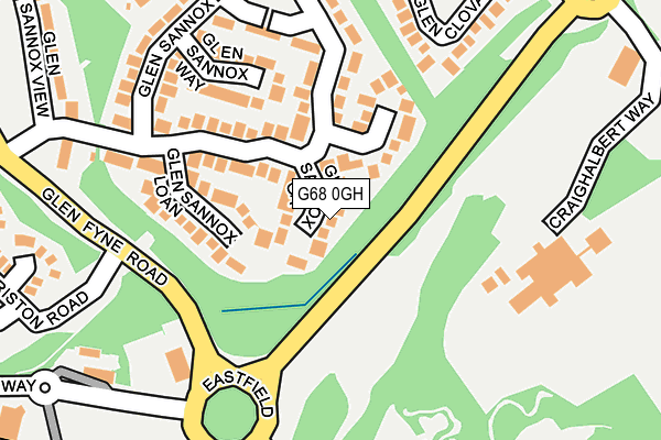 G68 0GH map - OS OpenMap – Local (Ordnance Survey) G68 0GH map - OS OpenMap – Local (Ordnance Survey)