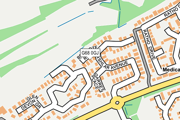G68 0GJ map - OS OpenMap – Local (Ordnance Survey) G68 0GJ map - OS OpenMap – Local (Ordnance Survey)