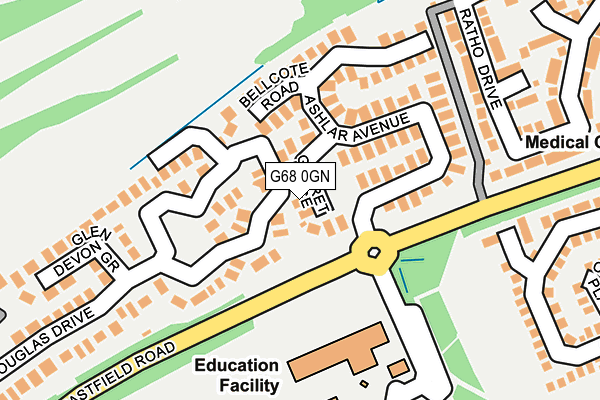 G68 0GN map - OS OpenMap – Local (Ordnance Survey) G68 0GN map - OS OpenMap – Local (Ordnance Survey)