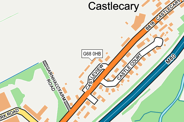 G68 0HB map - OS OpenMap – Local (Ordnance Survey)