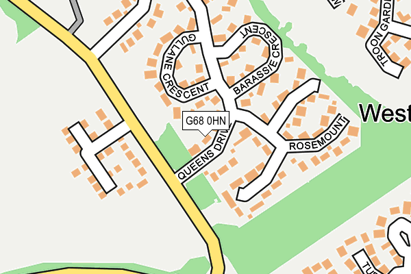 G68 0HN map - OS OpenMap – Local (Ordnance Survey) G68 0HN map - OS OpenMap – Local (Ordnance Survey)