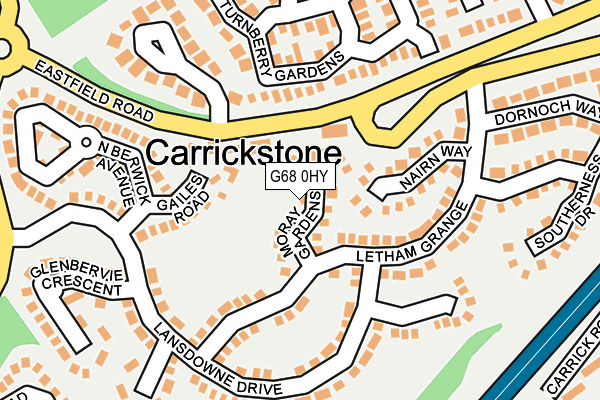 G68 0HY map - OS OpenMap – Local (Ordnance Survey)