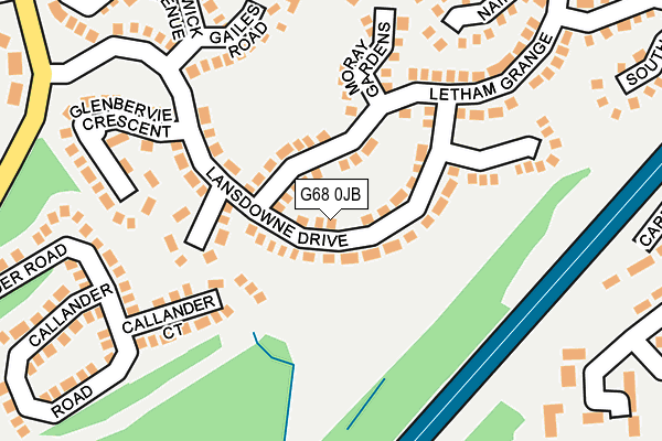 G68 0JB map - OS OpenMap – Local (Ordnance Survey) G68 0JB map - OS OpenMap – Local (Ordnance Survey)