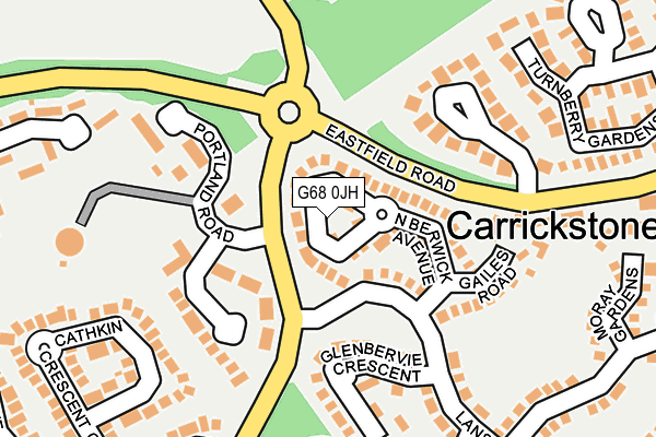 G68 0JH map - OS OpenMap – Local (Ordnance Survey) G68 0JH map - OS OpenMap – Local (Ordnance Survey)