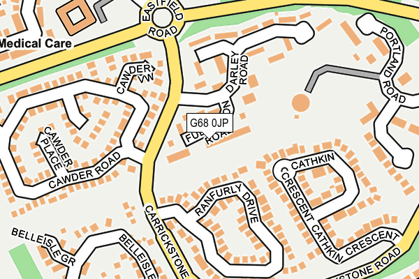 G68 0JP map - OS OpenMap – Local (Ordnance Survey) G68 0JP map - OS OpenMap – Local (Ordnance Survey)