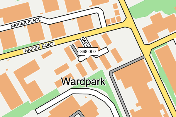 G68 0LG map - OS OpenMap – Local (Ordnance Survey)