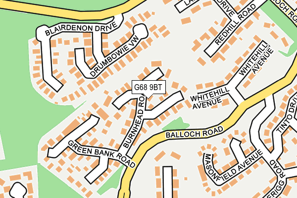 G68 9BT map - OS OpenMap – Local (Ordnance Survey) G68 9BT map - OS OpenMap – Local (Ordnance Survey)