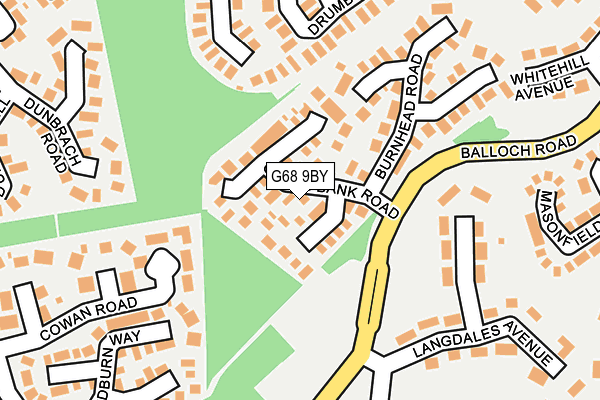 G68 9BY map - OS OpenMap – Local (Ordnance Survey) G68 9BY map - OS OpenMap – Local (Ordnance Survey)