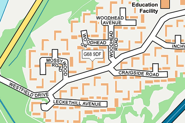 G68 9DF map - OS OpenMap – Local (Ordnance Survey) G68 9DF map - OS OpenMap – Local (Ordnance Survey)