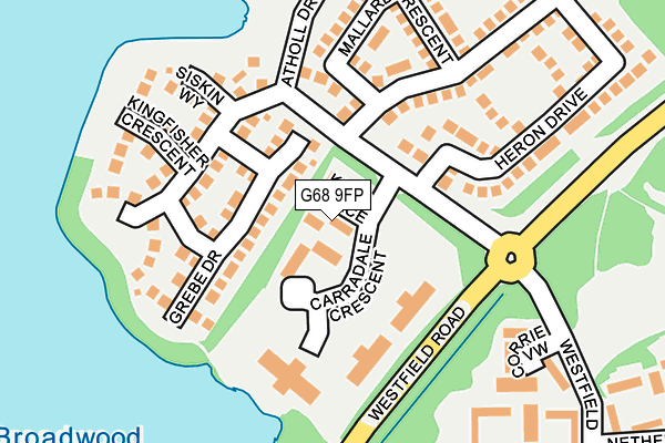 G68 9FP map - OS OpenMap – Local (Ordnance Survey) G68 9FP map - OS OpenMap – Local (Ordnance Survey)