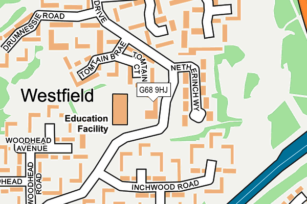 G68 9HJ map - OS OpenMap – Local (Ordnance Survey) G68 9HJ map - OS OpenMap – Local (Ordnance Survey)