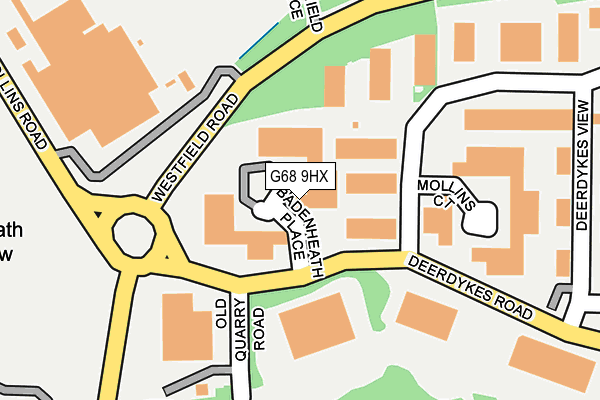 G68 9HX map - OS OpenMap – Local (Ordnance Survey) G68 9HX map - OS OpenMap – Local (Ordnance Survey)