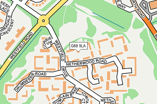 G68 9LA map - OS OpenMap – Local (Ordnance Survey) G68 9LA map - OS OpenMap – Local (Ordnance Survey)