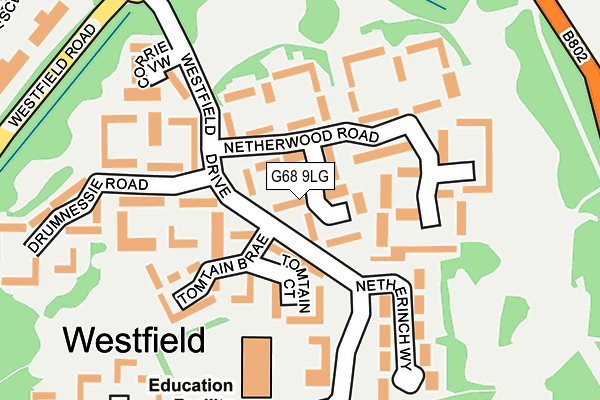 G68 9LG map - OS OpenMap – Local (Ordnance Survey) G68 9LG map - OS OpenMap – Local (Ordnance Survey)