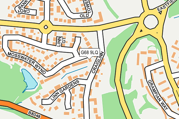 G68 9LQ map - OS OpenMap – Local (Ordnance Survey) G68 9LQ map - OS OpenMap – Local (Ordnance Survey)