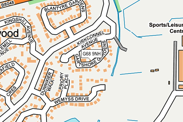 G68 9NH map - OS OpenMap – Local (Ordnance Survey) G68 9NH map - OS OpenMap – Local (Ordnance Survey)
