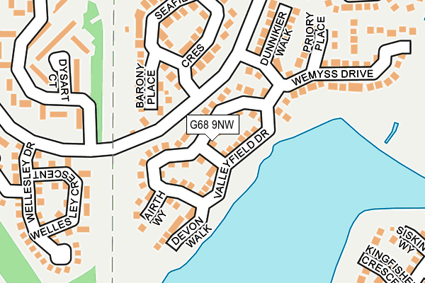 G68 9NW map - OS OpenMap – Local (Ordnance Survey) G68 9NW map - OS OpenMap – Local (Ordnance Survey)