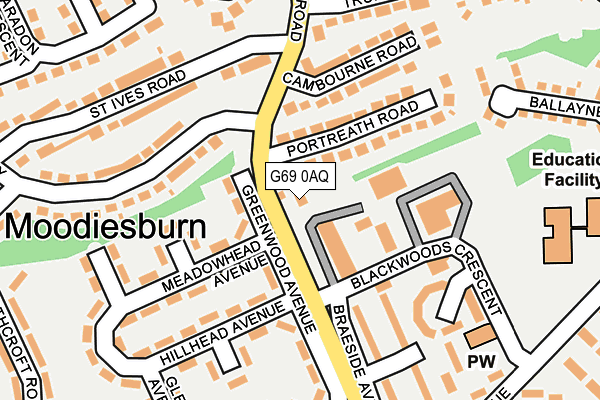 G69 0AQ map - OS OpenMap – Local (Ordnance Survey) G69 0AQ map - OS OpenMap – Local (Ordnance Survey)