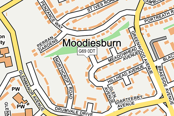 G69 0DT map - OS OpenMap – Local (Ordnance Survey) G69 0DT map - OS OpenMap – Local (Ordnance Survey)