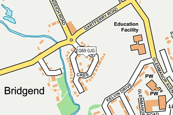 G69 0JG map - OS OpenMap – Local (Ordnance Survey) G69 0JG map - OS OpenMap – Local (Ordnance Survey)