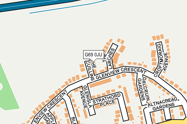 G69 0JU map - OS OpenMap – Local (Ordnance Survey)