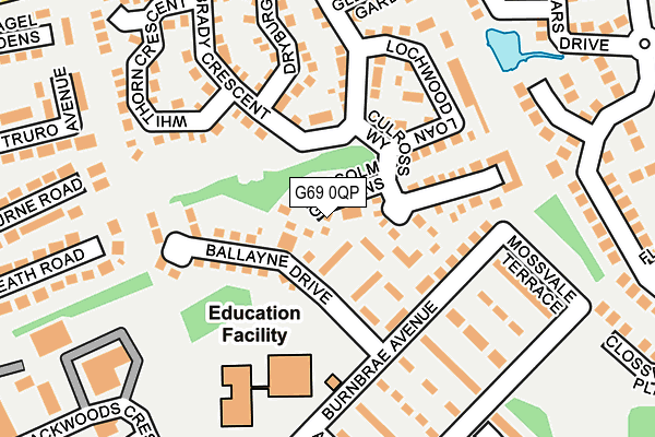 G69 0QP map - OS OpenMap – Local (Ordnance Survey) G69 0QP map - OS OpenMap – Local (Ordnance Survey)