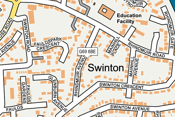 G69 6BE map - OS OpenMap – Local (Ordnance Survey) G69 6BE map - OS OpenMap – Local (Ordnance Survey)