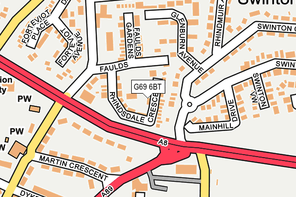 G69 6BT map - OS OpenMap – Local (Ordnance Survey) G69 6BT map - OS OpenMap – Local (Ordnance Survey)