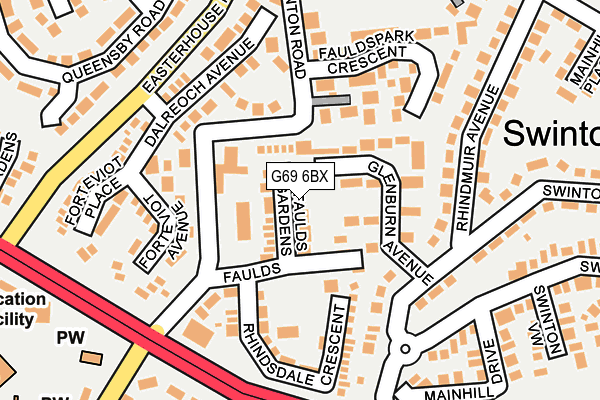 G69 6BX map - OS OpenMap – Local (Ordnance Survey) G69 6BX map - OS OpenMap – Local (Ordnance Survey)
