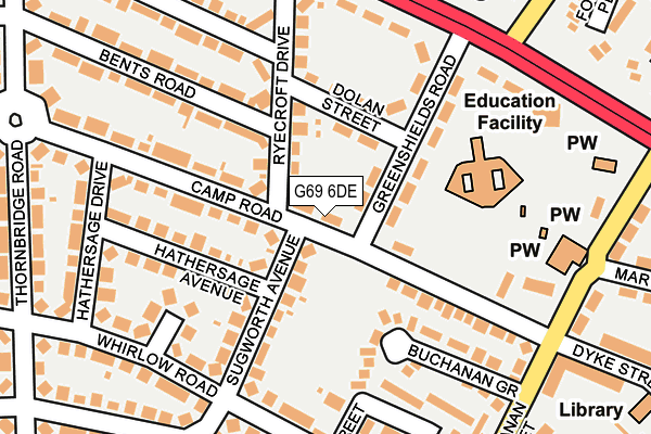 G69 6DE map - OS OpenMap – Local (Ordnance Survey) G69 6DE map - OS OpenMap – Local (Ordnance Survey)